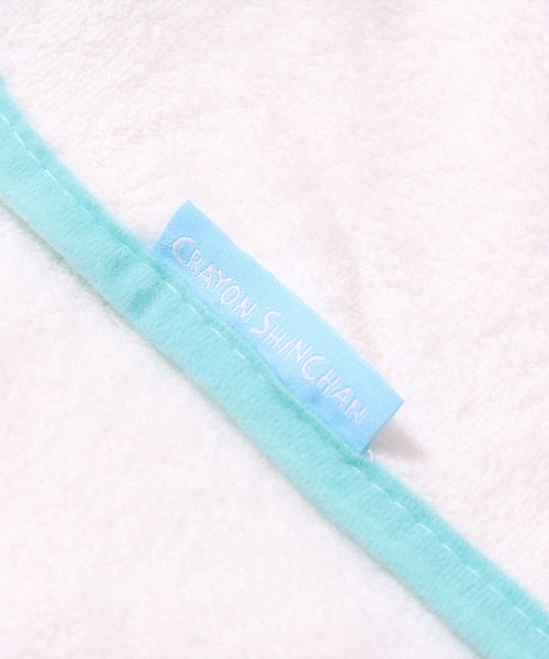 BAYBLO（ベイブロ）の「(SK)【クレヨンしんちゃん】吸水速乾 マイクロファイバー ふんわり フード付き バス ポンチョ（タオル・キッズ・ホワイト系/ライラック系/スカイブルー系/ピンク系・ONE SIZE）」の13枚目の写真