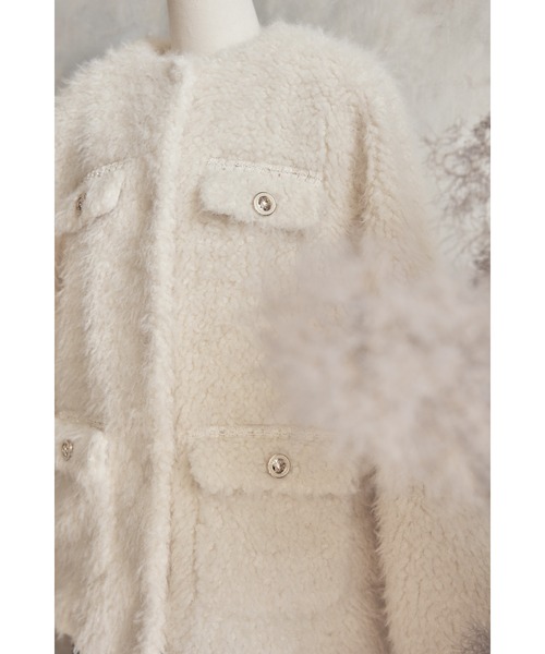 Her lip to（ハーリップトゥー）の「Royal Faux Fur Coat（ノーカラー