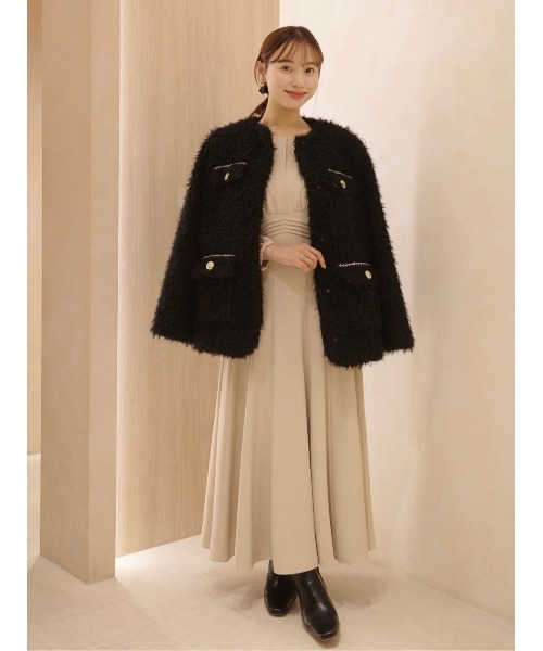 Her lip to（ハーリップトゥー）の「Royal Faux Fur Coat（ノーカラー