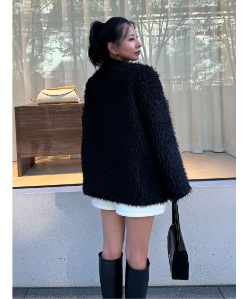 Her lip to（ハーリップトゥー）の「Royal Faux Fur Coat（ノーカラー