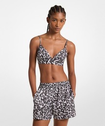MICHAEL KORS（マイケルコース）の「レオパード ロゴ プリント サテン ブラトップ（その他トップス・レディース）」