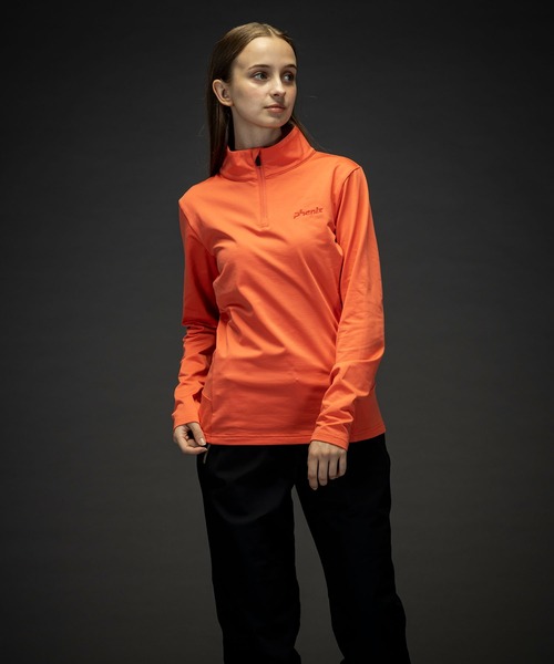 phenix(フェニックス)の「phenix(フェニックス)Basic Set-in Sleeve 1/2 Zip Tee ベーシックセットインスリーブWs1/2ジップティー/Middle レディース/スキーウェア/インナー(その他トップス・レディース・ブラック/ターコイズブルー/ネイビー/コーラル/ホワイト・S/M/L)」の1枚目の写真