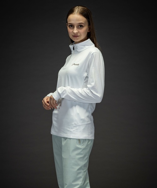 phenix(フェニックス)の「phenix(フェニックス)Basic Set-in Sleeve 1/2 Zip Tee ベーシックセットインスリーブWs1/2ジップティー/Middle レディース/スキーウェア/インナー(その他トップス・レディース・ブラック/ターコイズブルー/ネイビー/コーラル/ホワイト・S/M/L)」の8枚目の写真