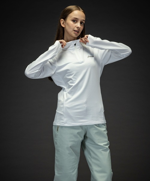 phenix(フェニックス)の「phenix(フェニックス)Basic Set-in Sleeve 1/2 Zip Tee ベーシックセットインスリーブWs1/2ジップティー/Middle レディース/スキーウェア/インナー(その他トップス・レディース・ブラック/ターコイズブルー/ネイビー/コーラル/ホワイト・S/M/L)」の9枚目の写真