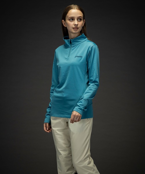 phenix(フェニックス)の「phenix(フェニックス)Basic Set-in Sleeve 1/2 Zip Tee ベーシックセットインスリーブWs1/2ジップティー/Middle レディース/スキーウェア/インナー(その他トップス・レディース・ブラック/ターコイズブルー/ネイビー/コーラル/ホワイト・S/M/L)」の20枚目の写真
