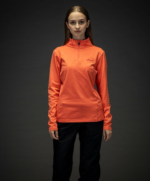 phenix(フェニックス)の「phenix(フェニックス)Basic Set-in Sleeve 1/2 Zip Tee ベーシックセットインスリーブWs1/2ジップティー/Middle レディース/スキーウェア/インナー(その他トップス・レディース・ブラック/ターコイズブルー/ネイビー/コーラル/ホワイト・S/M/L)」の21枚目の写真