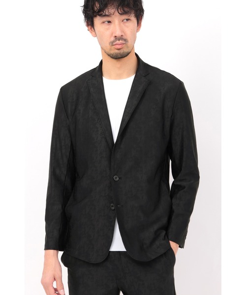 HIGH STREET（ハイストリート）の「HIGH STREET∴4WAYブラッシュジャガードジャケット（テーラードジャケット・メンズ・ブラック/グレー/ベージュ・M/L/LL）」の20枚目の写真