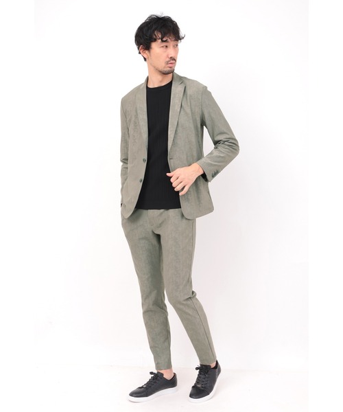 HIGH STREET（ハイストリート）の「HIGH STREET∴4WAYブラッシュジャガードジャケット（テーラードジャケット・メンズ・ブラック/グレー/ベージュ・M/L/LL）」の17枚目の写真