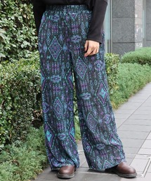 ベロアクレープアソートプリントパンツ