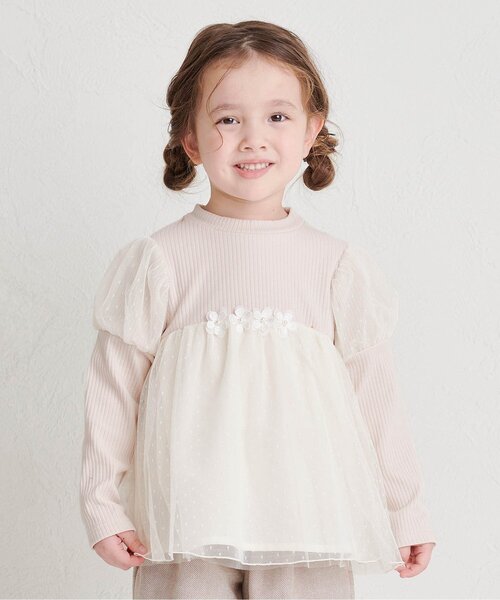 apres les cours（アプレレクール）の「フラワーモチーフチュール