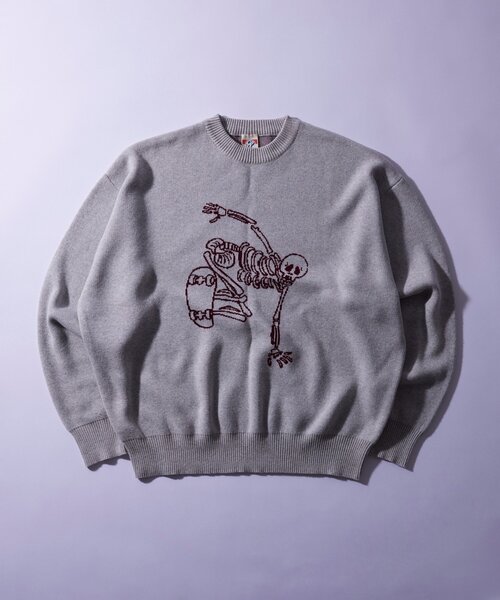 【セール】【UNISEX/ユニセックス】COOPER FACTスカルスケートニット（ニット/セーター）｜WHO'S WHO gallery（フーズフーギャラリー）