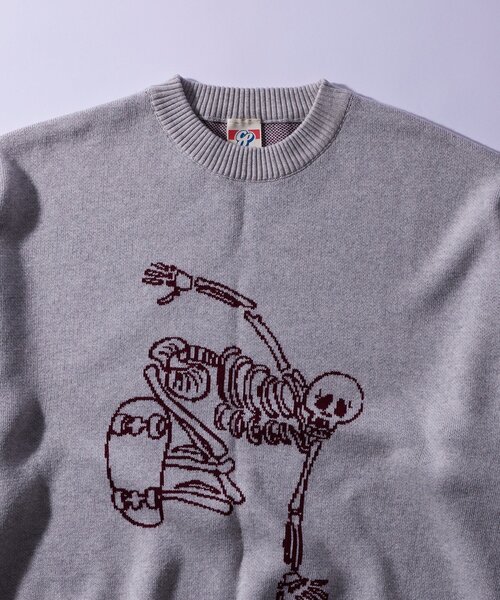 【セール】【UNISEX/ユニセックス】COOPER FACTスカルスケートニット（ニット/セーター）｜WHO'S WHO gallery（フーズフーギャラリー）
