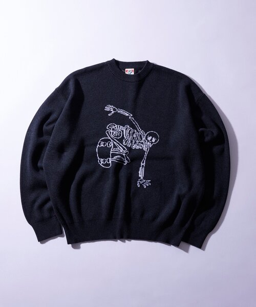 【セール】【UNISEX/ユニセックス】COOPER FACTスカルスケートニット（ニット/セーター）｜WHO'S WHO gallery（フーズフーギャラリー）
