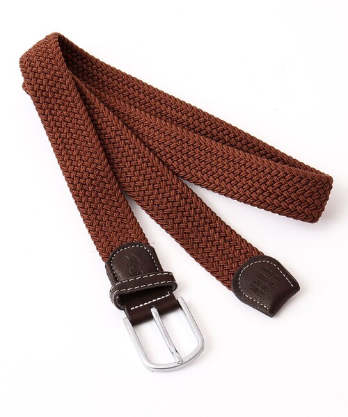 NOLLEY’S(ノーリーズ)の「【SWOLE PANDA/スウォール パンダ】RECYCLED WOVEN BELT SOLID(ベルト・メンズ・ブラック/ネイビー/ブラウン・FREE)」の2枚目の写真