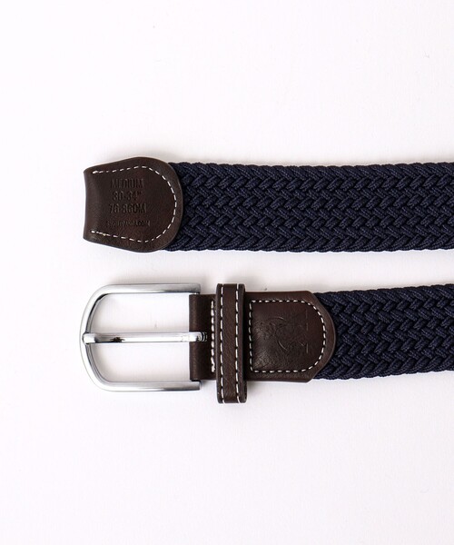 NOLLEY’S(ノーリーズ)の「【SWOLE PANDA/スウォール パンダ】RECYCLED WOVEN BELT SOLID(ベルト・メンズ・ブラック/ネイビー/ブラウン・FREE)」の6枚目の写真