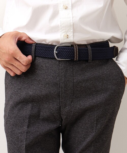 NOLLEY’S(ノーリーズ)の「【SWOLE PANDA/スウォール パンダ】RECYCLED WOVEN BELT SOLID(ベルト・メンズ・ブラック/ネイビー/ブラウン・FREE)」の17枚目の写真