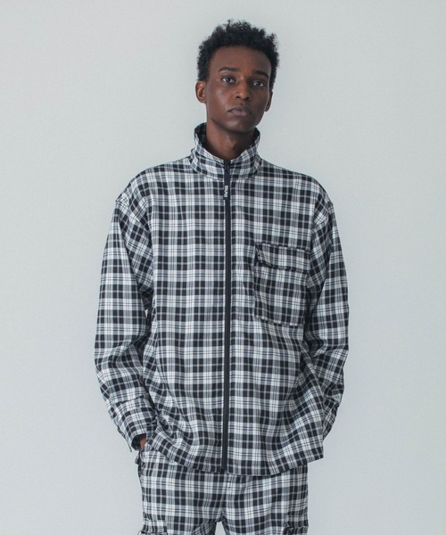 セール】FULL ZIP PLAID SHIRT（シャツ/ブラウス）｜SILAS