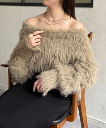 Thevon | ショート丈ボリュームシャギーニット(ニット/セーター)