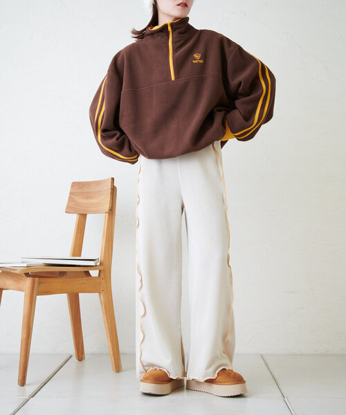 w closet（ダブルクローゼット）の「【ラメ生地】フリルラメパンツ（その他パンツ・レディース・ブラック/アイボリー/ピンク・FREE）」の12枚目の写真