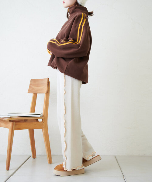 w closet（ダブルクローゼット）の「【ラメ生地】フリルラメパンツ（その他パンツ・レディース・ブラック/アイボリー/ピンク・FREE）」の14枚目の写真