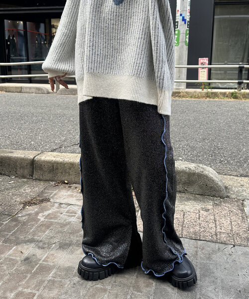 w closet（ダブルクローゼット）の「【ラメ生地】フリルラメパンツ（その他パンツ・レディース・ブラック/アイボリー/ピンク・FREE）」の21枚目の写真