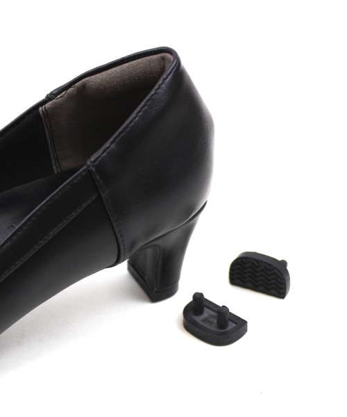 VIVIAN（ヴィヴィアン）の「履きごこちやみつき感激 ポインテッドトゥパールリボン5cmヒールパンプス（パンプス・レディース・ブラック×ブラック/ブラック系その他2/ホワイト×ホワイト・21.5/22/22.5/23/23.5/24/24.5/25/25.5/26）」の19枚目の写真