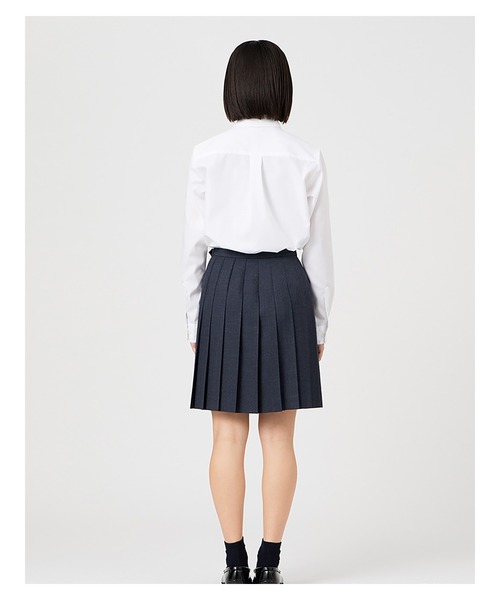 EASTBOY(イーストボーイ)の「シャツ 長袖 ブラウス 女子 通学 制服 学生服 中学生 高校生 スクール(シャツ/ブラウス・キッズ・ホワイト×ネイビー/ホワイト×ライトピンク/ホワイト×ブルー・7号/9号/11号/13号)」の14枚目の写真