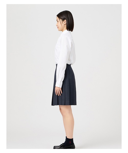 EASTBOY(イーストボーイ)の「シャツ 長袖 ブラウス 女子 通学 制服 学生服 中学生 高校生 スクール(シャツ/ブラウス・キッズ・ホワイト×ネイビー/ホワイト×ライトピンク/ホワイト×ブルー・7号/9号/11号/13号)」の13枚目の写真
