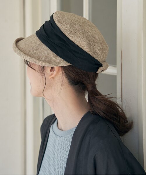 ikka（イッカ）の「バイザーキャスケット25（キャスケット・レディース・ベージュ/キャメル・FREE）」の14枚目の写真