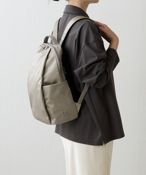 russet（ラシット）の「［背面メッシュ仕様］クラウズナイロンリュックサック(CE-1499)（バックパック/リュック・レディース・ブラック/グレー・FREE）」の7枚目の写真