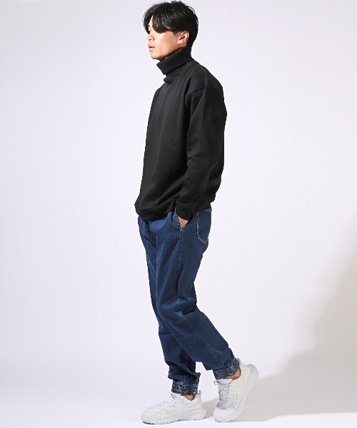 LUXSTYLE(ラグスタイル)の「ビッグサイズデニムジョガーパンツ BIG 大きいサイズ 2L 3L 4L 5L(デニムパンツ・メンズ・ブルー系その他/インディゴブルー/ブラック・2L/3L/4L/5L)」の12枚目の写真