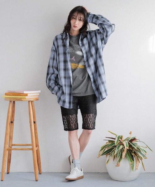 LOWRYS FARM(ローリーズファーム)の「カコウプリントTLS291616(Tシャツ/カットソー・レディース・オフホワイト/グレー/チャコールグレー/アイボリー・FREE)」の13枚目の写真