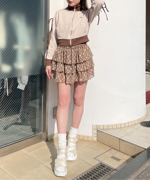 one way(ワンウェイ)の「袖リボントラックジャケット(その他アウター・レディース・ホワイト/ベージュ/ブラック・FREE)」の14枚目の写真