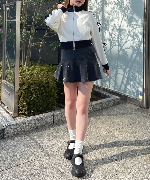 one way(ワンウェイ)の「袖リボントラックジャケット(その他アウター・レディース・ホワイト/ベージュ/ブラック・FREE)」の19枚目の写真