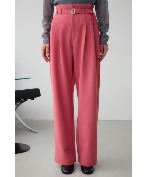 セール】ベルトタックワイドパンツ（スラックス）｜AZUL BY MOUSSY