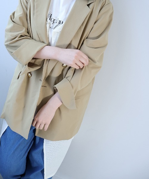 leswel(レスウェル)の「【L~5L 大きいサイズ】ビジューロゴプリントTシャツ(Tシャツ/カットソー・レディース・オフホワイト/ブルー/チャコールグレー・L/LL/3L/4L/5L)」の11枚目の写真