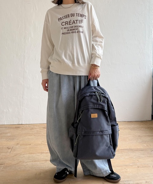 LBC(エルビーシー)の「10ポケットBIGリュック(バックパック/リュック・レディース・グレイッシュベージュ/ブラック/キャメル/ブルー系その他/カーキ・FREE)」の10枚目の写真