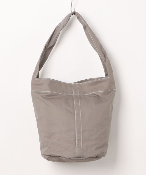 EARTH MADE（アースメイド）の「CANVAS WASH BOTTOM TOTE（トートバッグ・メンズ・グレー/ブラック/ベージュ・FREE）」の2枚目の写真