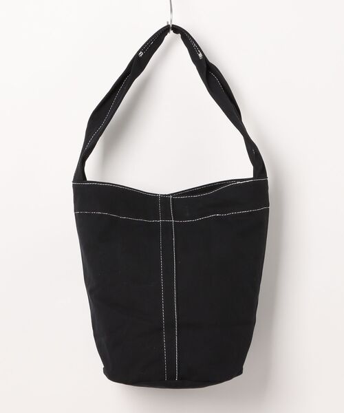 EARTH MADE（アースメイド）の「CANVAS WASH BOTTOM TOTE（トートバッグ・メンズ・グレー/ブラック/ベージュ・FREE）」の8枚目の写真