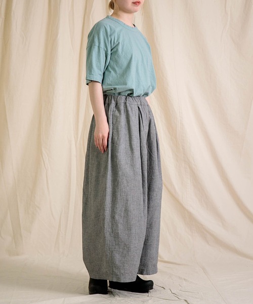 prit（プリット）の「[prit]  綿麻平織  ビッグタックワイドパンツ（その他パンツ・レディース・グレー系その他・FREE）」の17枚目の写真