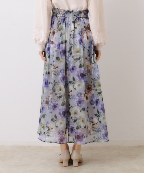 couture brooch（クチュールブローチ）の「【大人可愛い・きれいめ】Springオーガンフルールスカート（スカート・レディース・ブラック系/ライトグレー系/ベージュ系その他・36/38/40/42）」の7枚目の写真