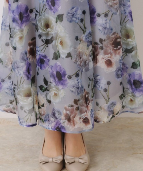 couture brooch（クチュールブローチ）の「【大人可愛い・きれいめ】Springオーガンフルールスカート（スカート・レディース・ブラック系/ライトグレー系/ベージュ系その他・36/38/40/42）」の10枚目の写真