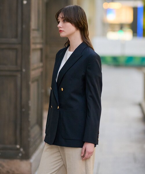 DRESSTERIOR（ドレステリア）の「コンフォータブルブレザー（テーラードジャケット・レディース・ネイビー・34/36/38）」の10枚目の写真