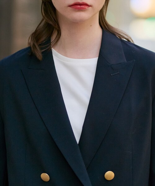 DRESSTERIOR（ドレステリア）の「コンフォータブルブレザー（テーラードジャケット・レディース・ネイビー・34/36/38）」の8枚目の写真
