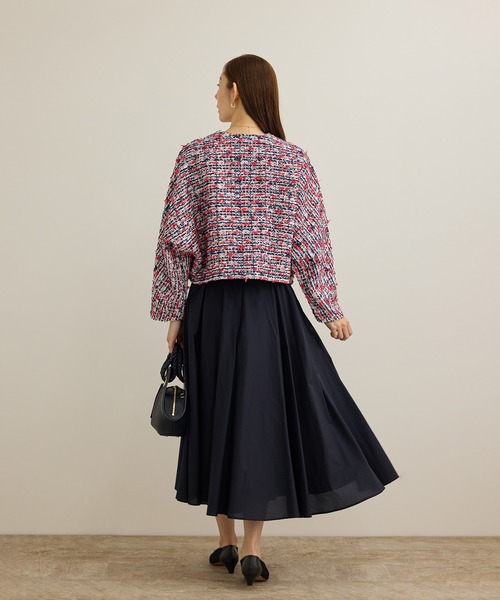 セール】MALHIA-KENT(マリアケント) ツイードVネックジャケット（ノー