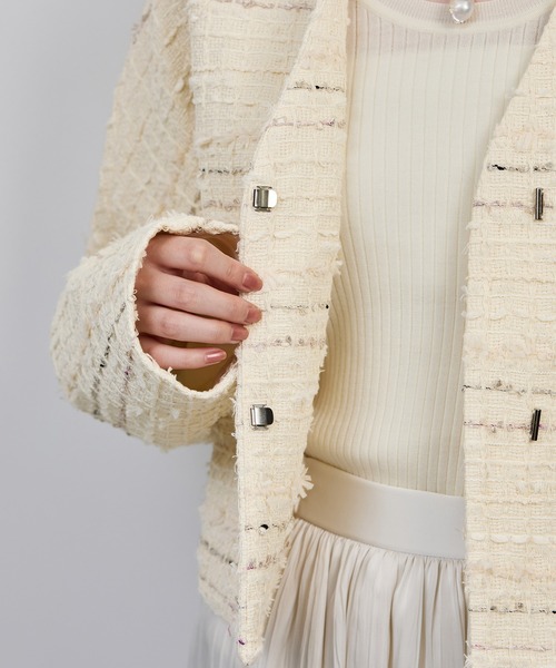 ジョコンダロイヤル　高級　マリアケント　ツイードジャケット　ラピーヌ　日本製 マリア・ケント社 ファンシーツイード ジャケット 通販 - ディノス