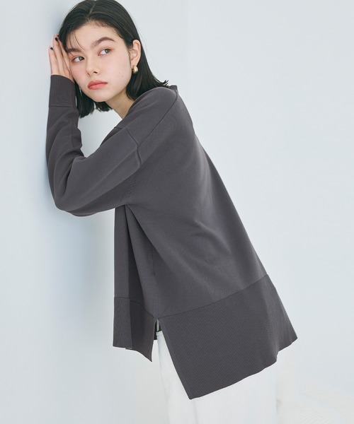 coca(coca)(コカ)の「スポンディッシュニットVネックトップス(ニット/セーター・レディース・ライトブルー/アイボリー/ブラック/チャコール・S/L/M)」の7枚目の写真