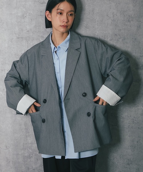 ANOTHER S（アナザーエス）の「TRツイル袖折り返しダブルジップ