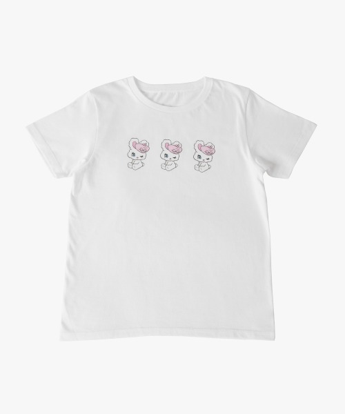 kaorinomori(カオリノモリ)の「kaorinomori kaori×foxy TシャツS / カオリノモリ(Tシャツ/カットソー・レディース・ブラック/ホワイト・SMALL)」の1枚目の写真