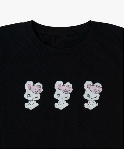 kaorinomori(カオリノモリ)の「kaorinomori kaori×foxy TシャツS / カオリノモリ(Tシャツ/カットソー・レディース・ブラック/ホワイト・SMALL)」の7枚目の写真